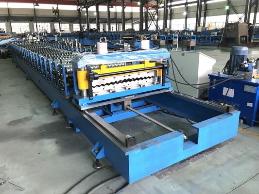 comprar Máquina de moldeado de paneles de techo corrugados de alta tensión. online manufacture