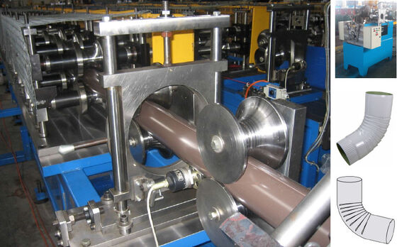 kopen 20 Stations Construction Roll Forming Machine Steel Downspout Pipe Roll Forming Machine 5,5 kW online manufacture