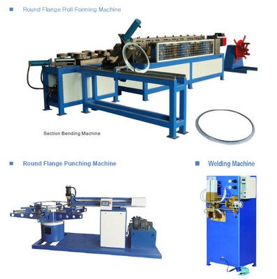 buy 6 Stations Round Flange Forming Machine 7.5KW Duct Flange Machine online manufacture