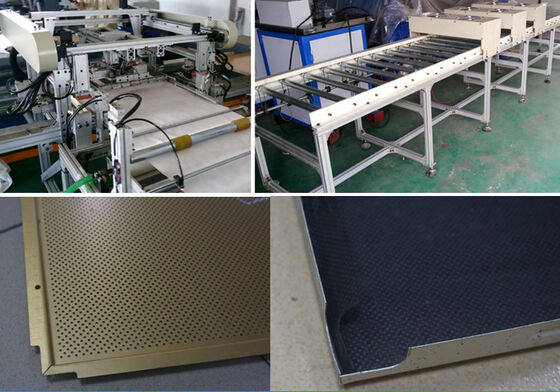 buy Automatic Ceiling Tile Making Machine Customized Ceiling Tile Textile Stick Machine online manufacture