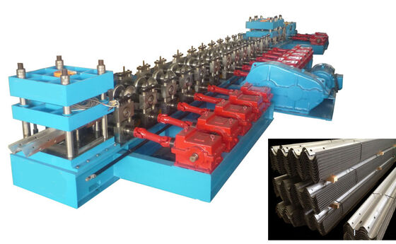 comprar Máquina de moldagem de rolos de corrimão de estrada de 12 m/min Galvanizado W Beam Barrier Crash Machine online manufacture