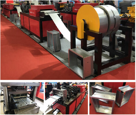 comprare PLC Control HVAC Canal Machines 31KW Fire Damper Roll Forming Machine online manufacture
