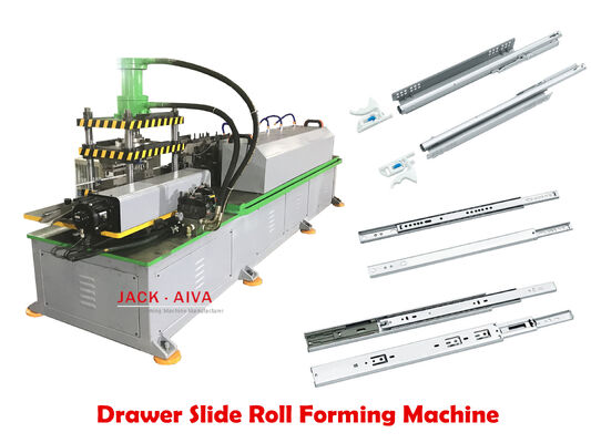 comprare Precisione Telescopic Channel Roll Forming Machine 45mm Ball Bearing Drawer Slide Making Machine online manufacture