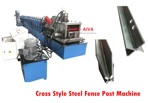 kupować Maszyna do tworzenia ogrodzenia w stylu krzyżowym PLC Control Highway Guardrail Forming Machine 11kw online manufacture