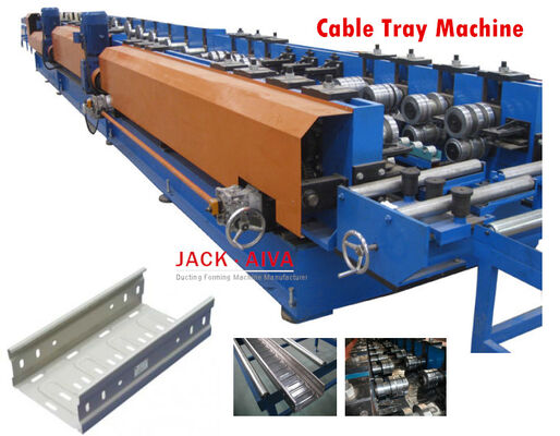 buy 16 Stations Cable Tray Making Machine PLC Control Cable Ladder Machine 11kw online manufacture