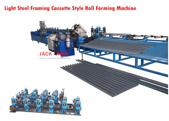 kopen 15 stations licht staal frame machine cassette c purlin / omega purlin roll vormmachine online manufacture