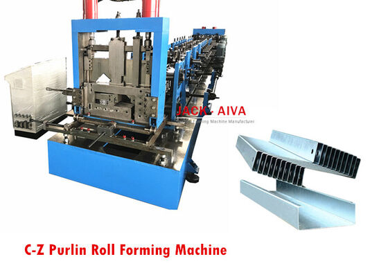 ซื้อ เครื่องปั้นกล่องกรอบเหล็ก PLC เครื่องปรับเปลี่ยนอัตโนมัติ CZ Purlin online manufacture