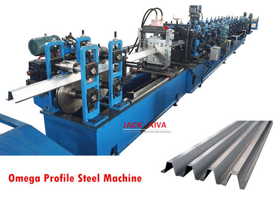 buy 15KW Steel Frame Roll Forming Machine 15 Stations Omega Roll Forming Machine online manufacture