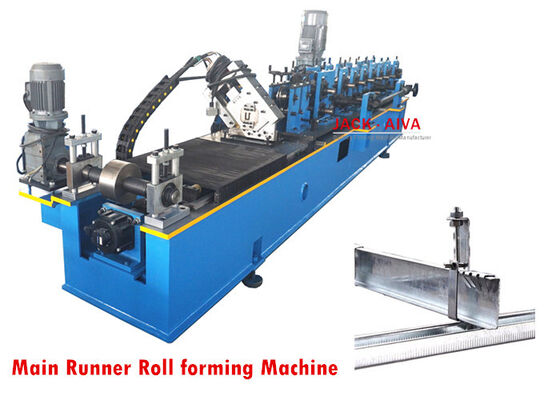 Beli 12 Stasiun Drywall Roll Forming Machine Main Runner Ceiling Runner Roll Forming Machine online manufacture