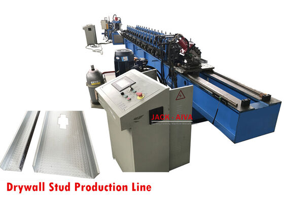Buy 16 Stations Drywall Roll Forming Machine Semi Auto / Fully Auto Steel Stud Forming Machine online manufacture