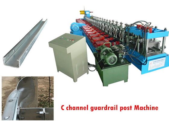 ซื้อ CU โปรไฟล์ Roll Forming Machine Express Guardrail Forming Machine 60kw เครื่องปรับปรุงรูปร่าง online manufacture