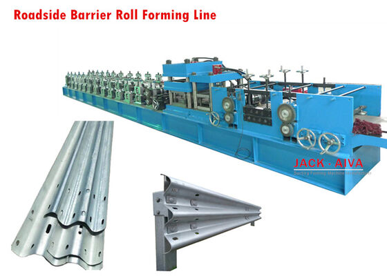 satın al 18 istasyon koruyucu parmaklık rulo şekillendirme makinesi 12m / min çarpma bariyer rulo şekillendirme makinesi online manufacture