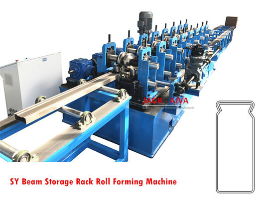 কেনা 10m/min - 15m/min স্টোরেজ র্যাক রোল ফর্মিং মেশিন 11KW Beam Roll Forming Machine online manufacture