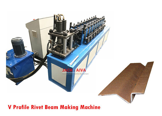 kaufen V-Profil-Rivet-Beam-Roll-Formmaschine für die Verformung von Karbonstahlblech-Roll 3,5 kW online manufacture